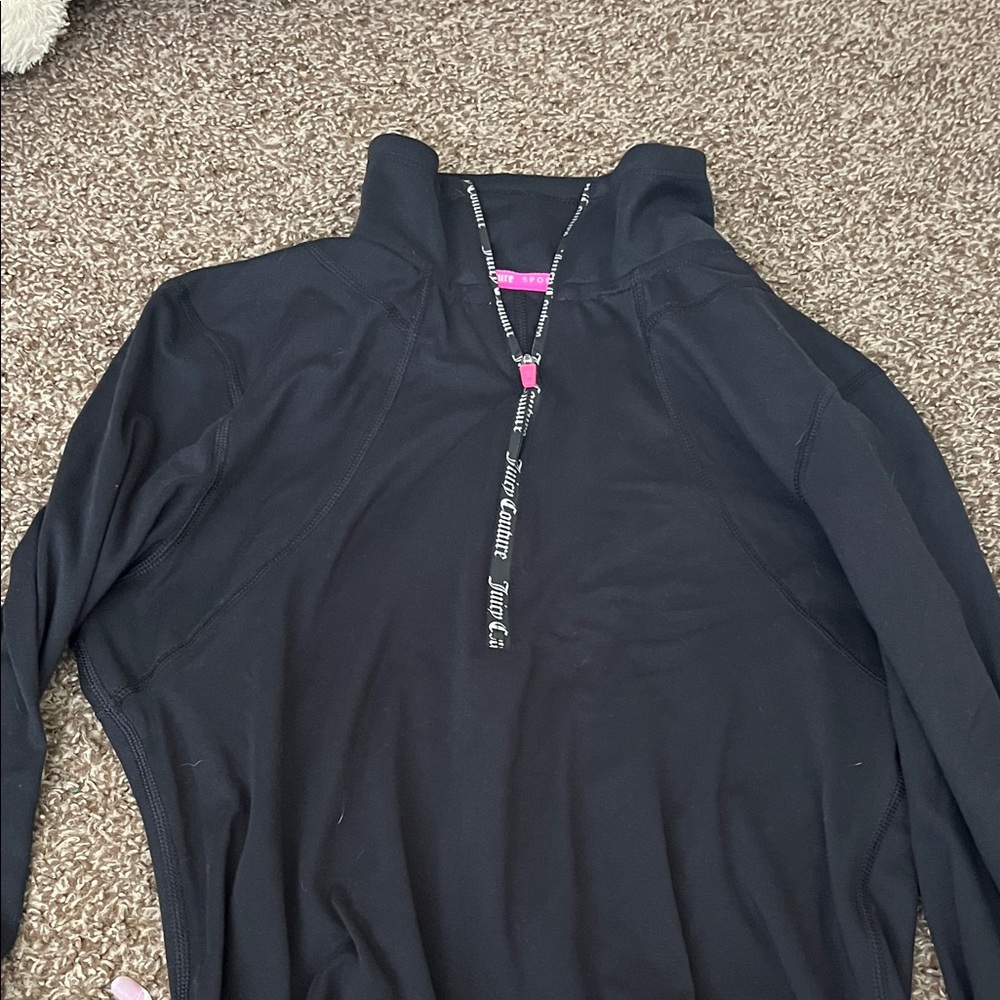 Juicy Couture Black and Pink Sport Pullover